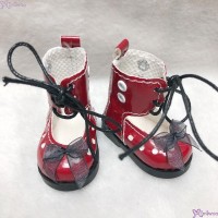 SHU074RED Mimiwoo Yo-SD 1/6 bjd Doll Shoes Lace Hole Boots Red SHU074RED Mimiwoo Yo-SD 1/6 bjd Doll Shoes Lace Hole Boots Red